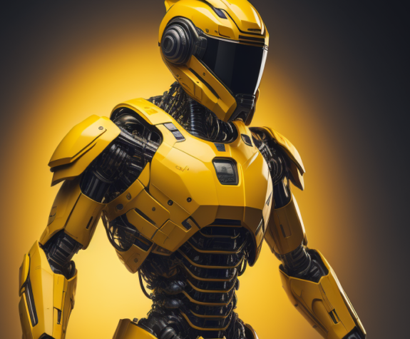 RoboFun - Yellow Robot Humanoid
